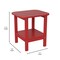 Flash Furniture Red 2 Tier Adirondack Style Patio Side Table LE-HMP-1035-1517H-RD-GG - alternate 3